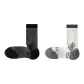 Black and Gray Ribbed Cuff+Gray and White Ribbed Cuff