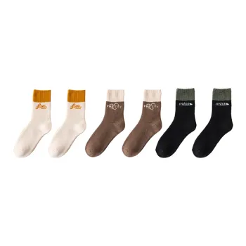 YUZHAOLIN Mid Calf Socks Women's Combo Set