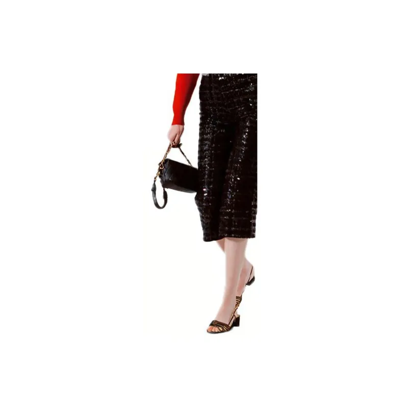 CHANEL SS21 Casual Pants Women's Black-3