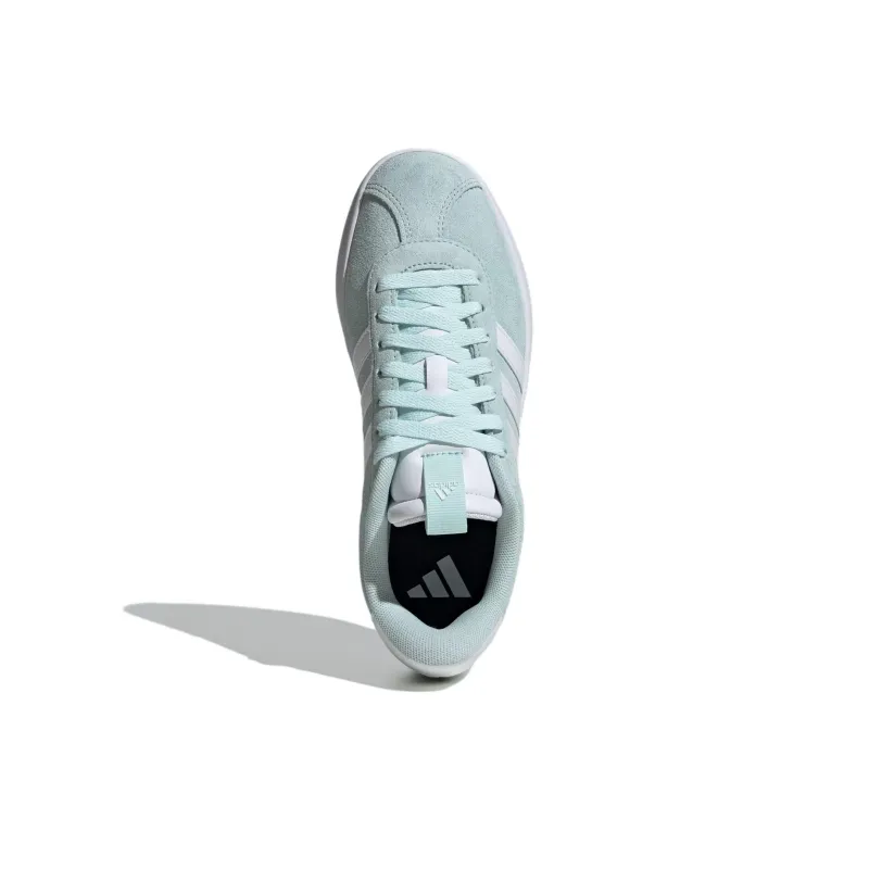 Adidas VL COURT 3.0 Anti Slip Wear Resistant Low Top Skateboard Shoes Women's Green White-4