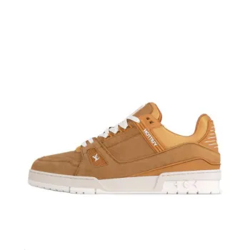 LOUIS VUITTON Trainer Low Top Skateboard Shoes Unisex Orange
