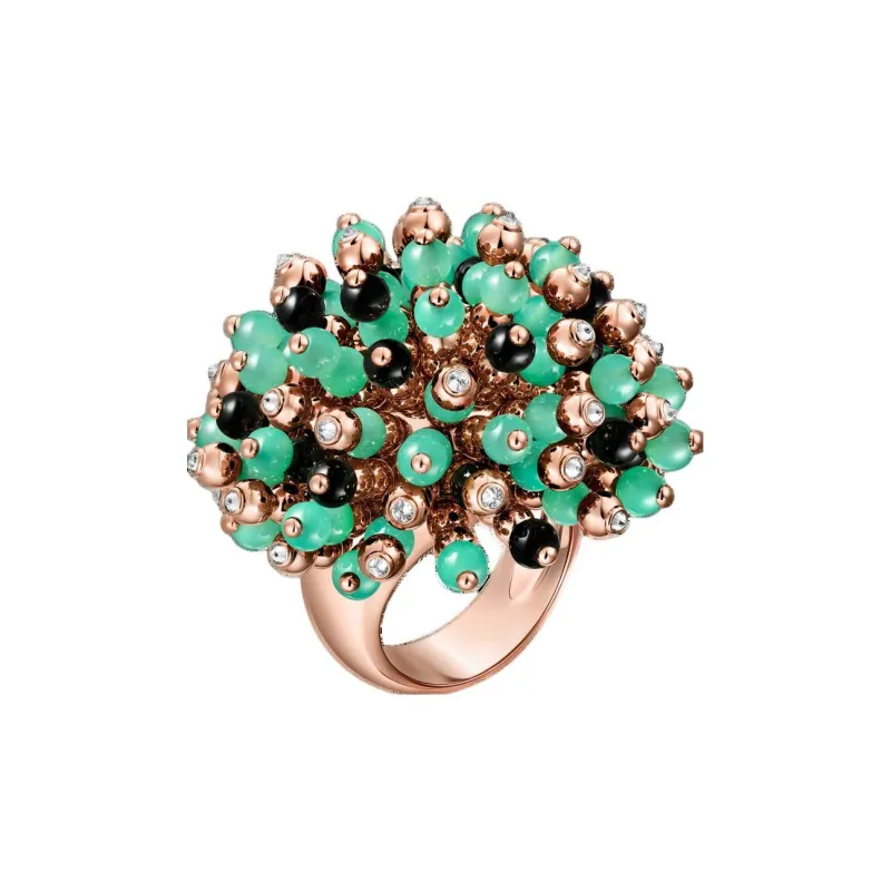 CARTIER Rose Gold, Onyx, Green Jade, Diamond Rings Women's-1