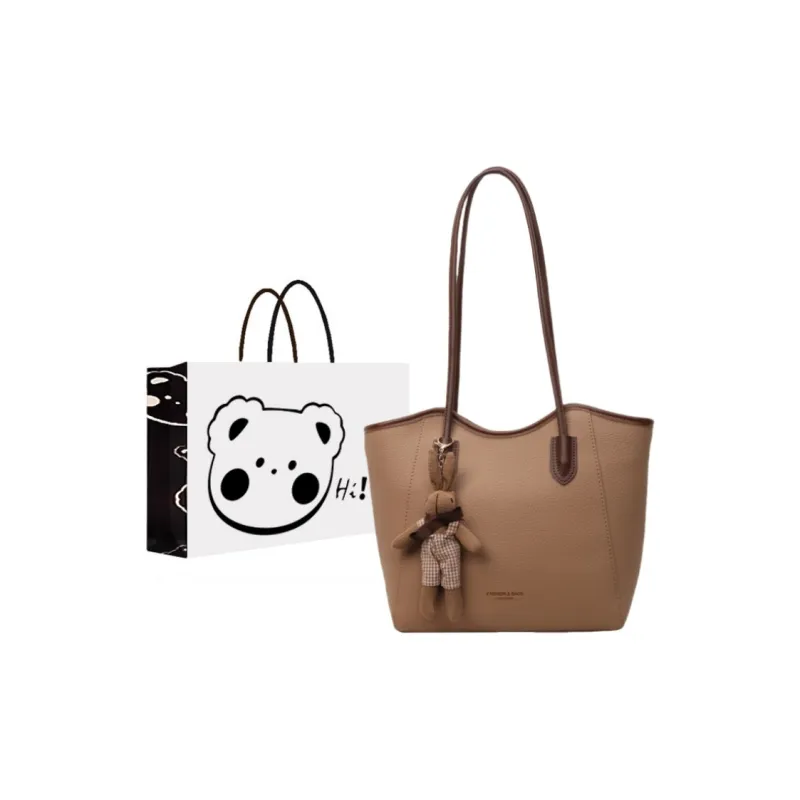 NX DOUGHNUT PU Shoulder Bag Regular Women's Ecru Black Khaki Brown-7