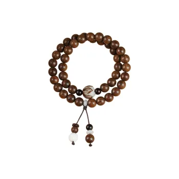 FANGYUANXIAOFU Golden Sandalwood Bracelets Unisex