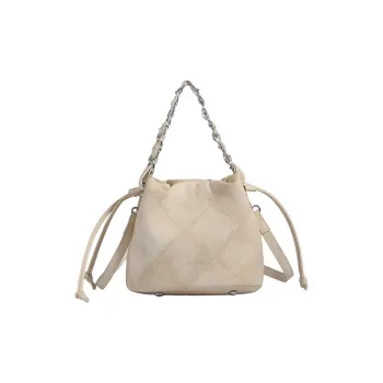 Morellybear PU Shoulder Bag, Crossbody Bag, Handbag Women's Ecru/Silver Gray/Black/Blue