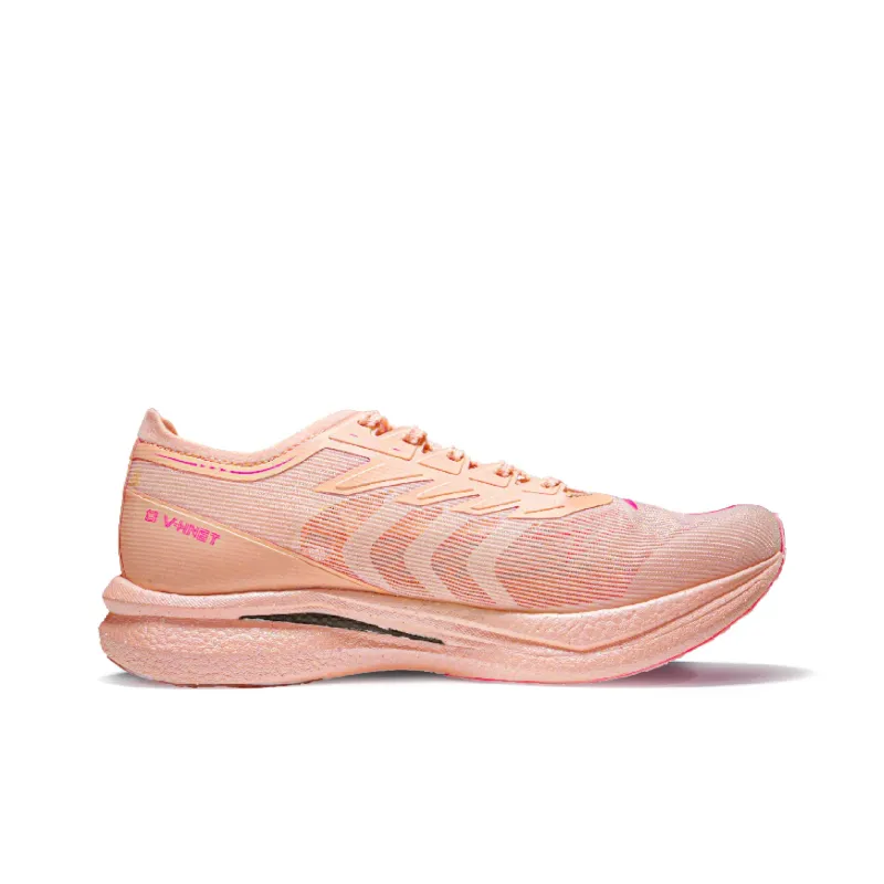 VICTORY LIGHT Anti Slip Wear Resistant Low Top Carbon Plate Running Shoes Unisex Pink-1
