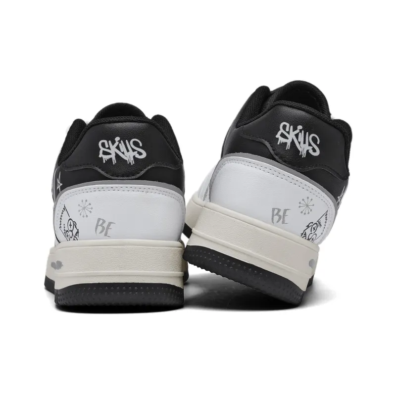 The Simpsons Skateboard Shoes Unisex Low Top Mismatched/White Red/White Black/White-13