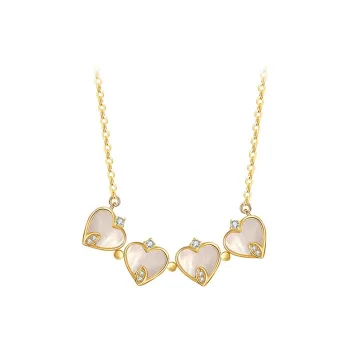 Lady Go S925 Silver Collarbone Chain Necklace Women's