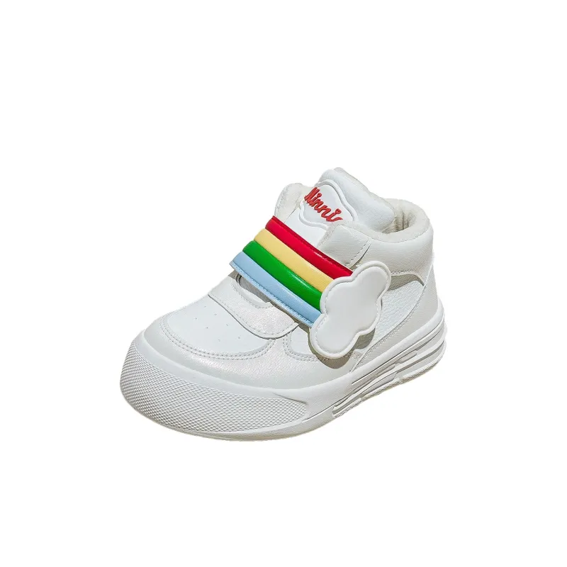 Disney Mickey Series Slip Resistant Thermal Kids' Skateboarding Shoes Kids'-5