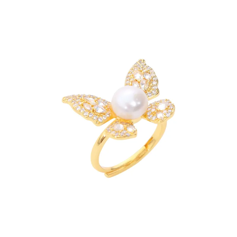 ZHENZHUAOMI Freshwater Pearl Rings Women's-0