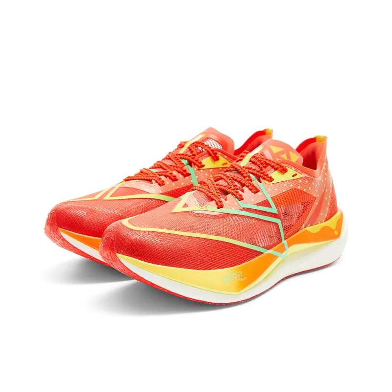 PEAK Cushioning Coverage Rebound Wear-Resistant Anti-Rollover Slip-Resistant Running Shoes Men's Red Orange-2