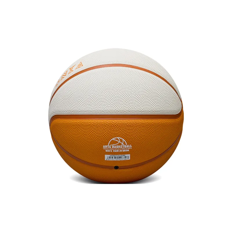Anta Irving Series Rubber Basketball Orange White Size 5 Ball, Size 7 Ball Training Competition Unisex-4