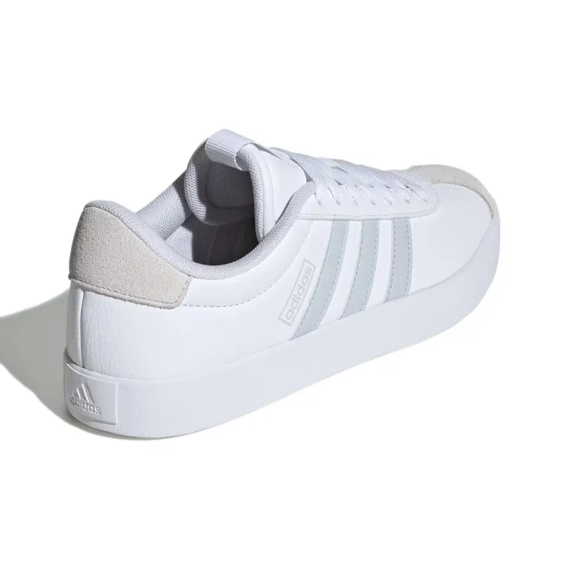 Adidas VL COURT 3.0 Anti Slip Wear Resistant Low Top Skateboard Shoes Women's White-3