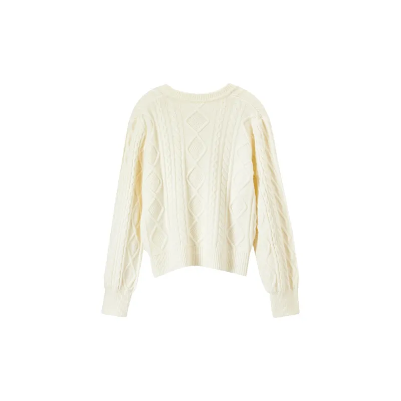 FANQIN Knitwear Women's Ecru-1