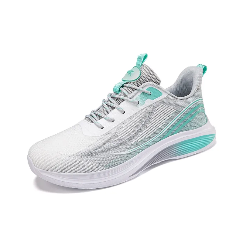 BIANSULONG Wear Resistant Wide Coverage Lightweight Low Top Casual Running Shoes Men's Gray Grass Green-1