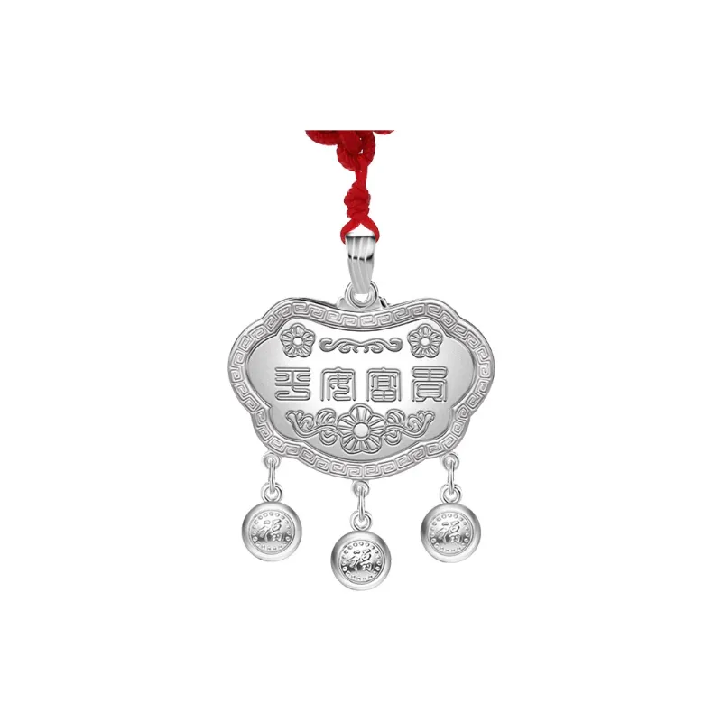 LAOYINJIANG 999 Fine Silver Necklaces Kids'-0