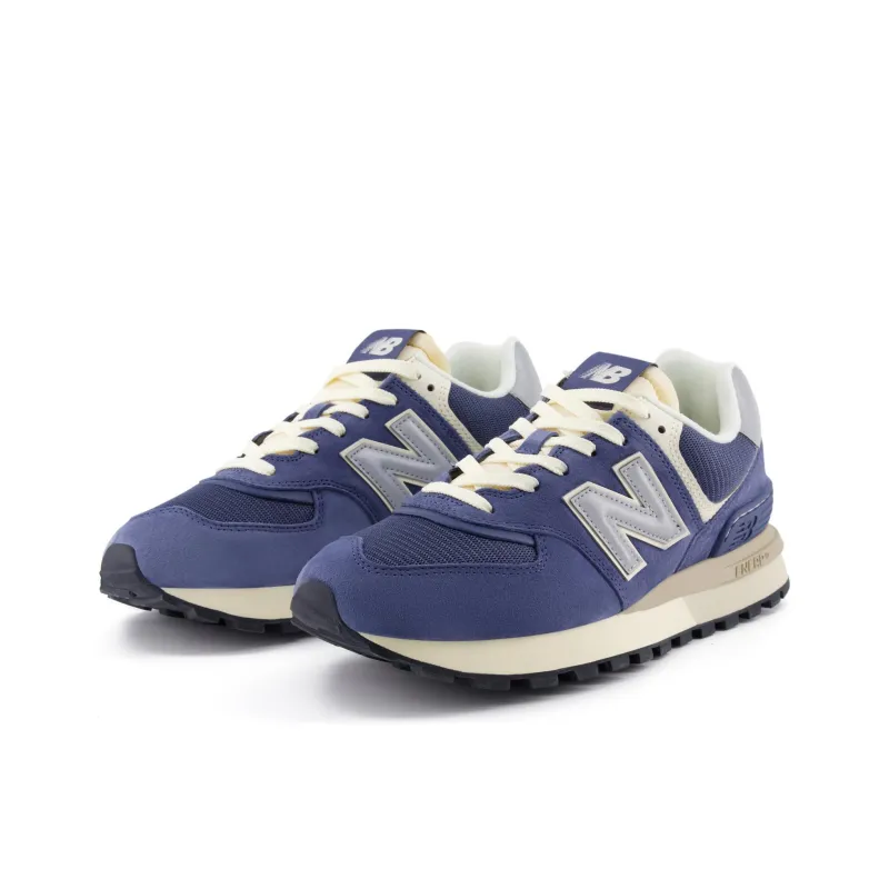 New Balance 574 Legacy Anti Slip Wear Resistant Low Top Running Shoes Unisex Blue-2