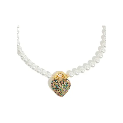 Bimba Y Lola Heart-charm Pearl Necklace