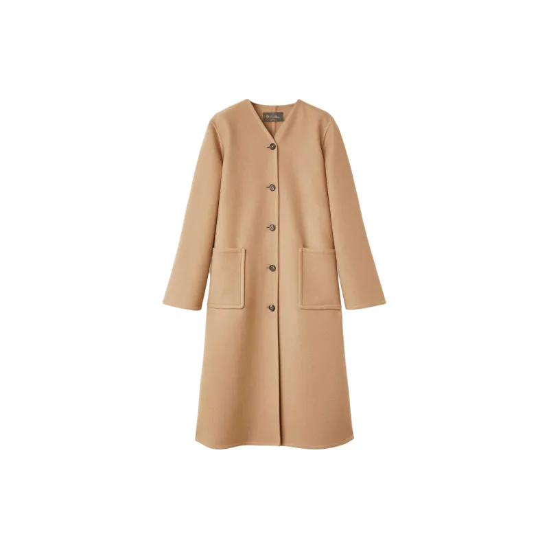 Loro Piana FW24 Coats Women's Light Umber-1