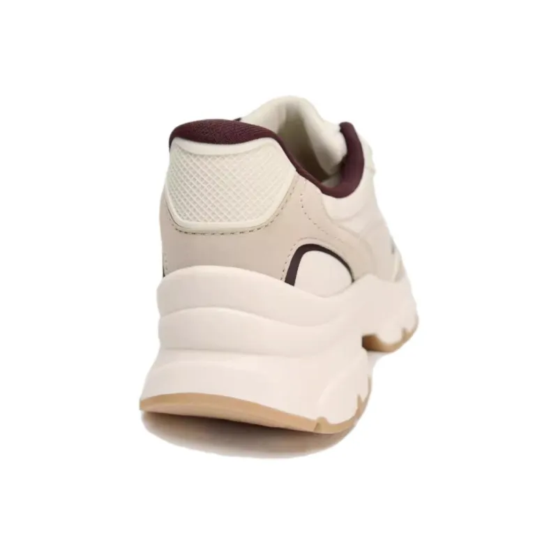 ZARA Low Top Chunky Sneakers Women's Beige-3