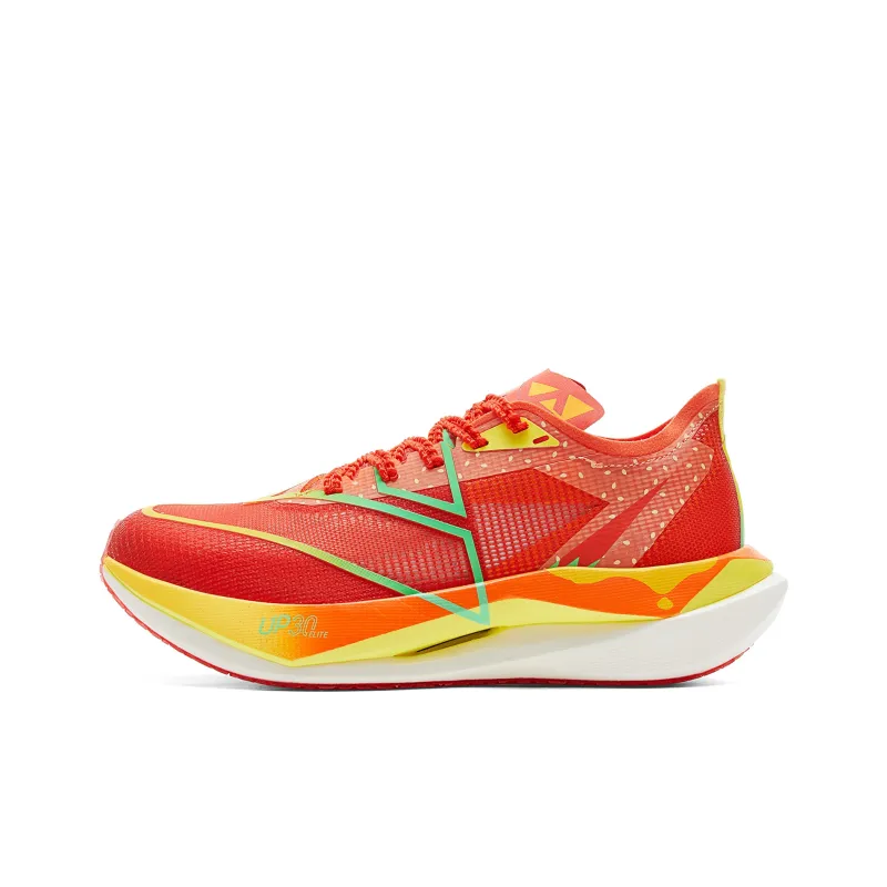 PEAK Cushioning Anti Slip Wear Resistant Coverage Rebound Anti Rollover Low Top Running Shoes Women's Red Orange-0