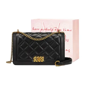 ST&SAT Synthetic Leather Crossbody Shoulder Bags Women's Ecru/Pitch Black
