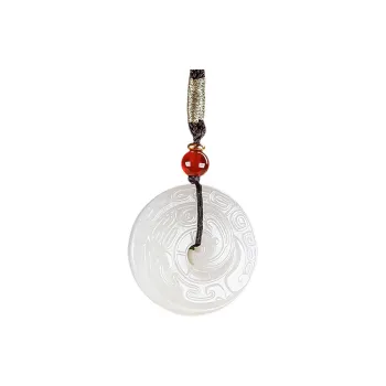 Shujie Hetian Jade White Jade Unisex