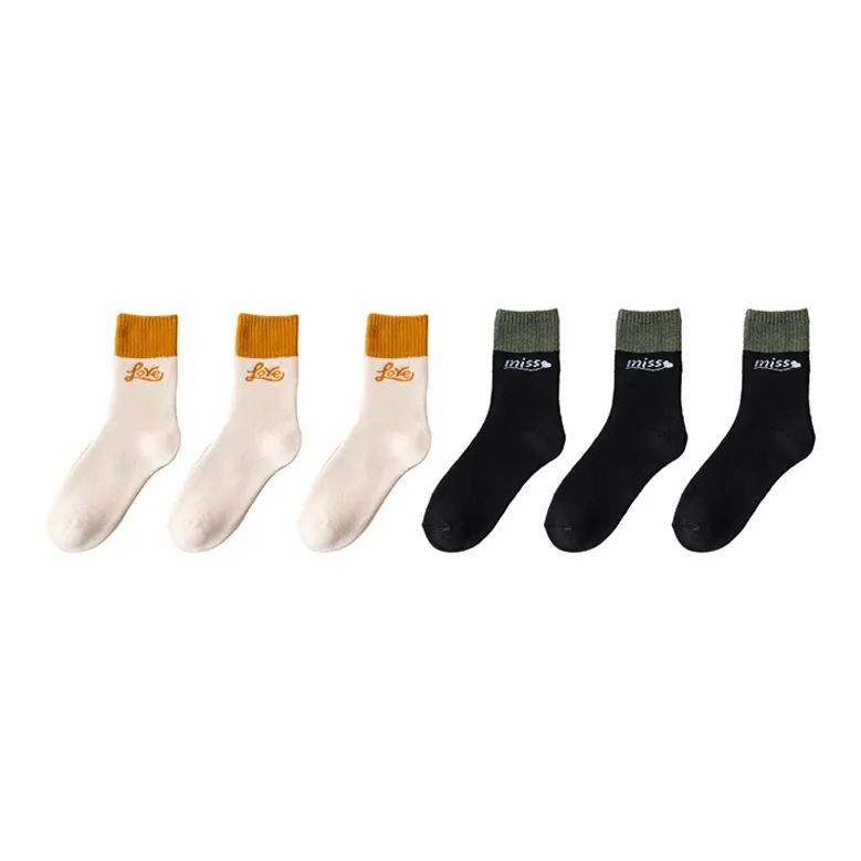 YUZHAOLIN Mid Calf Socks Women's Combo Set-17