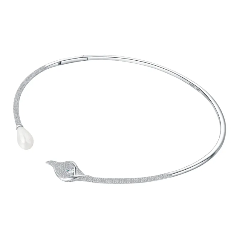 BABYBEI Shell Pearl 925 Sterling Silver Pearl Glamorous Style Elegant Niche Design Advanced Necklaces Women's-1