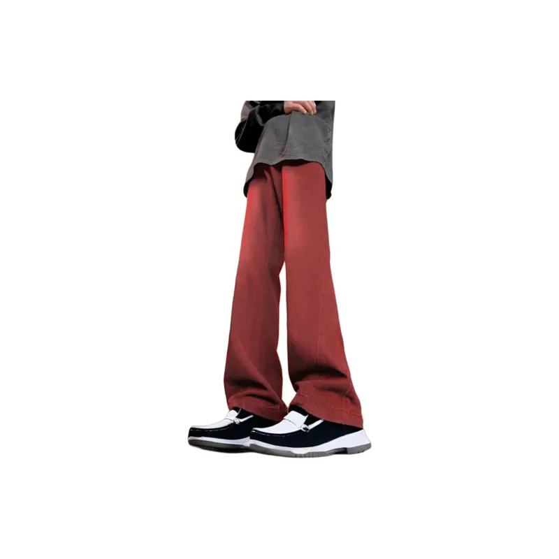 TREK&TRAVEL Jeans Unisex Red-1