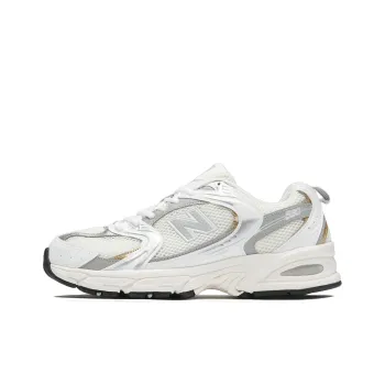 New Balance NB 530 Anti Slip Wear Resistant Low Top Casual Running Shoes Unisex Gray White
