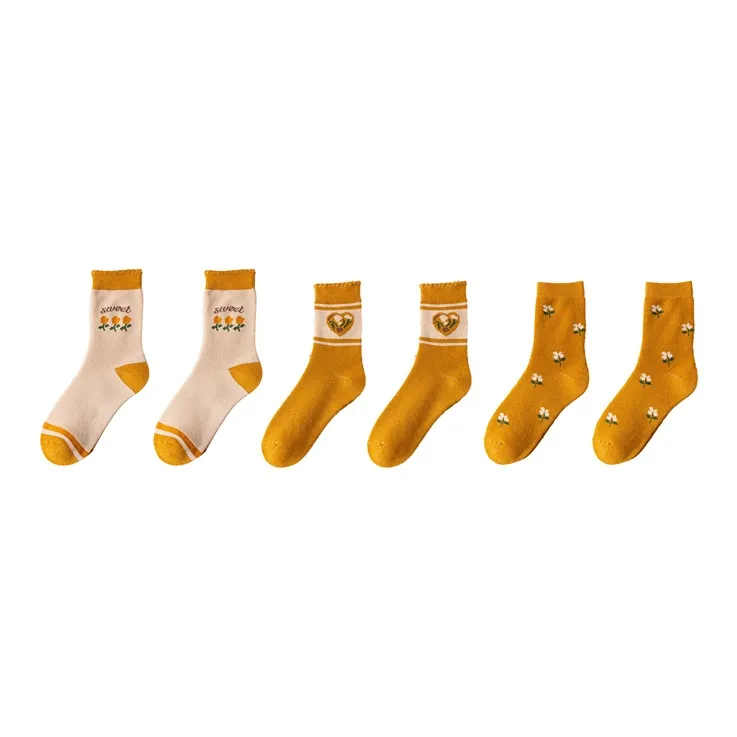 YUZHAOLIN Mid Calf Socks Women's Combo Set-31