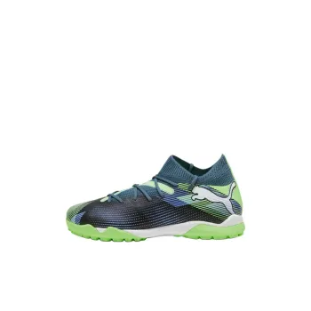 PUMA FUTURE 7 MATCH Anti Slip Wear Resistant Low Top Kids' Soccer Shoes Gray Green Kids'
