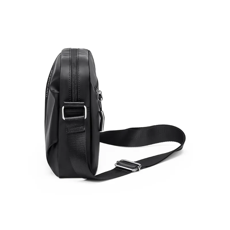 MashaLanti PU Shoulder Bag Crossbody Bag Regular Men's Black-3