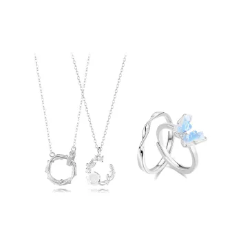 Muyan Alloy Thorn Rose Combination Set Unisex