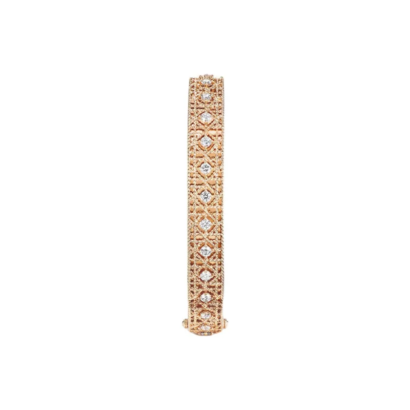 DIOR 18K Gold Diamonds Bracelets Women's Gold-2