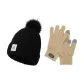 Black Hats & Caps+Khaki Gloves