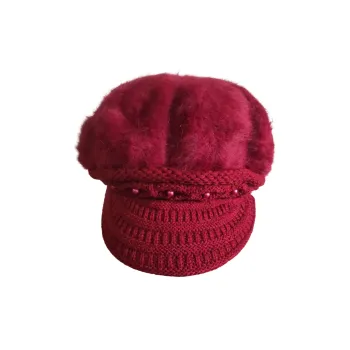 Top Melon Vintage Solid Color Casual Versatile Hats & Caps Women's