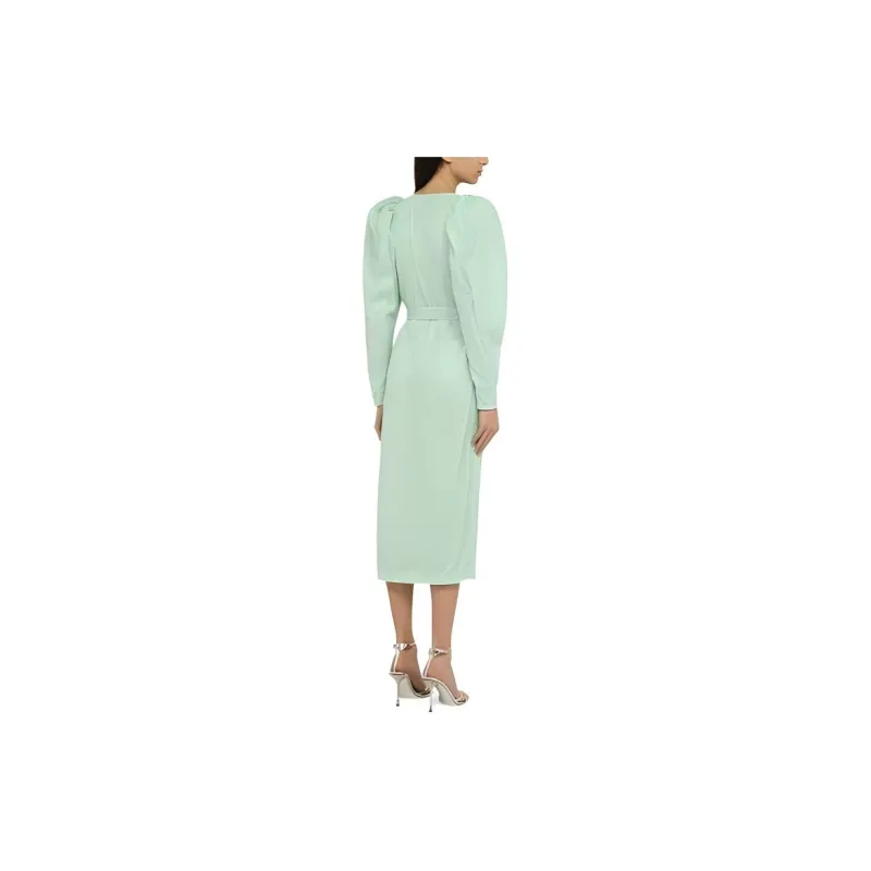 Rotate Long-Sleeved Dresses Women's Light Green-1