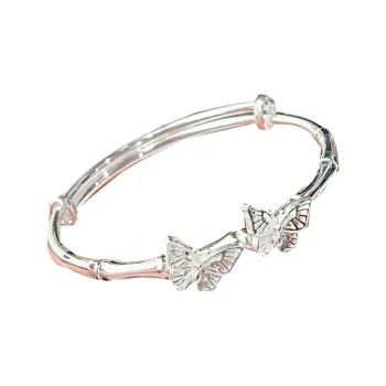 Stone Edge Poly 999 Fine Silver Sterling Silver Bracelets Women's