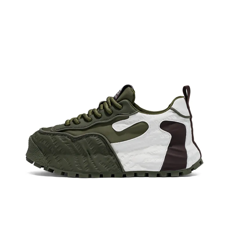 Wooden Rabbit Cushioning, Slip Resistant, Abrasion Resistant, Height Increasing Low Top Casual Shoes Men's-5