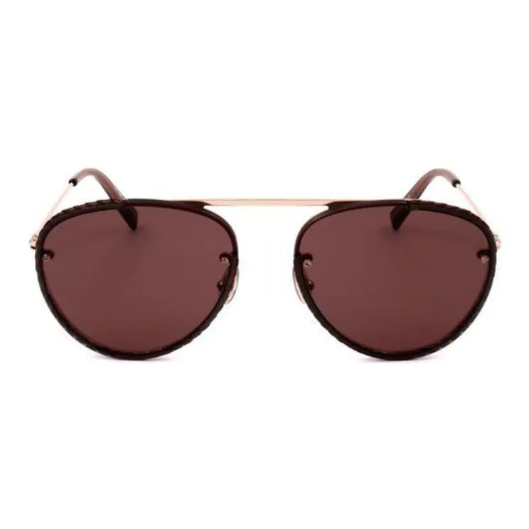TOD'S Subject To Official Website Round Sunglasses Unisex Gold-0
