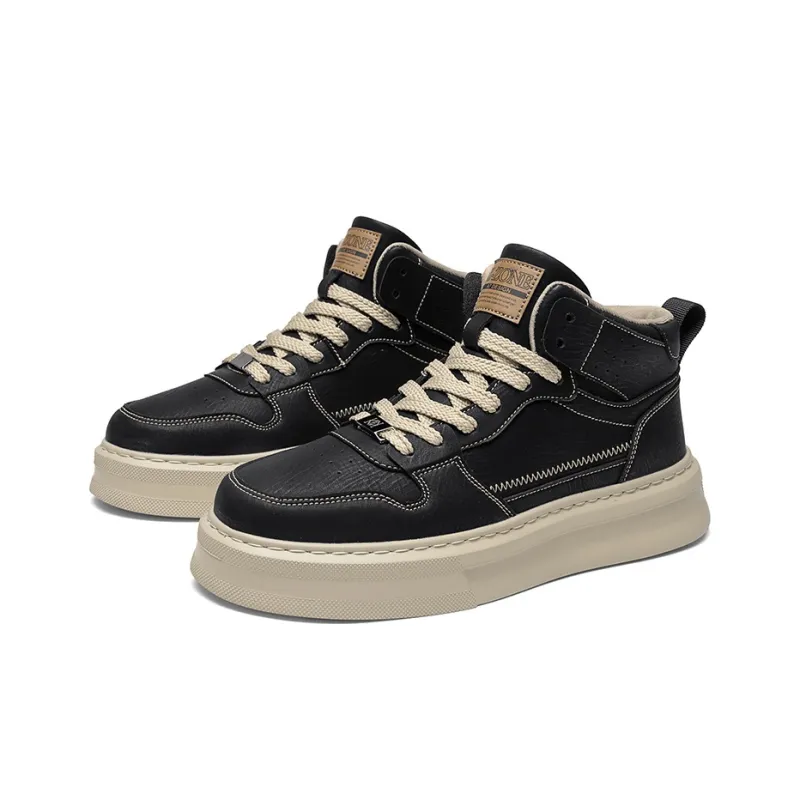 X-ZONE Anti-Slip And Wear-Resistant Height Increasing High-Top Skateboard Shoes Men's-9