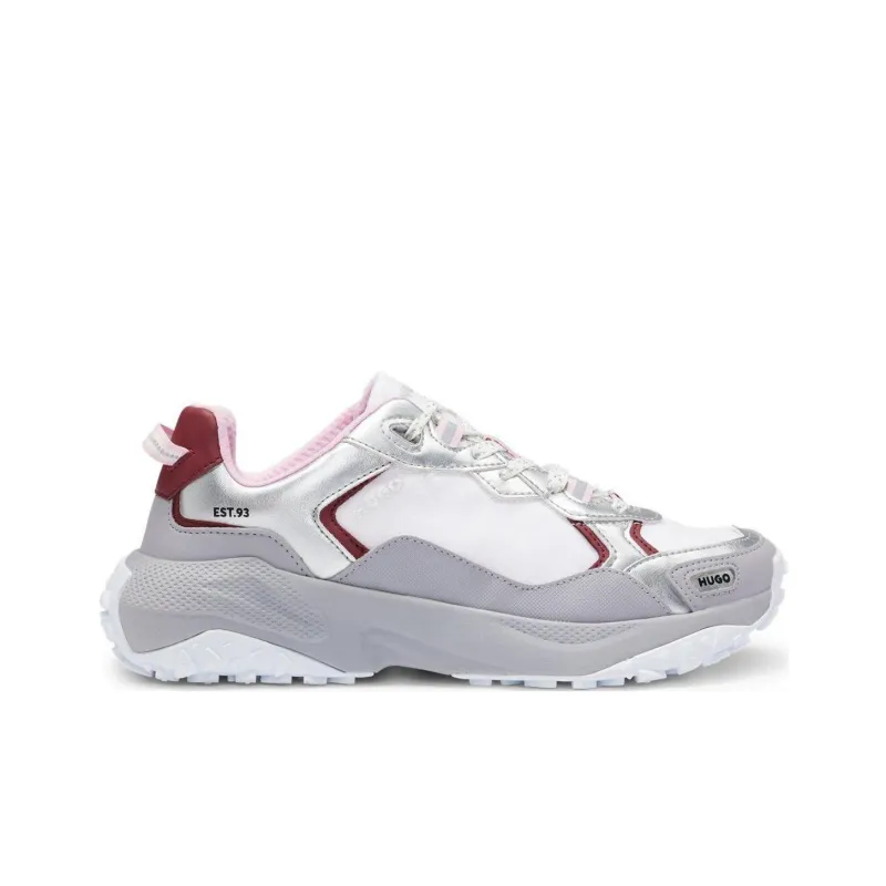 HUGO BOSS Wear-Resistant Low-Top Casual Shoes Women's Light Gray-1