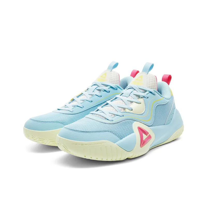 PEAK Basketball Shoes Men Low Top Cornflower Blue-2