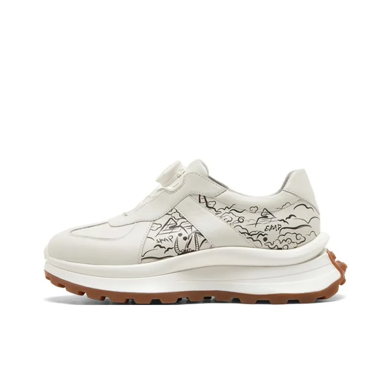 SKAP Slip Resistant Low Top Chunky Sneakers Women's-3