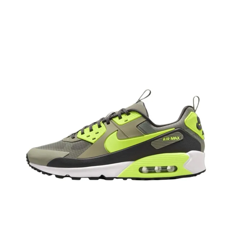 Nike Air Max 90 Anti Slip Wear Resistant Low Top Casual Running Shoes Men's Green-0