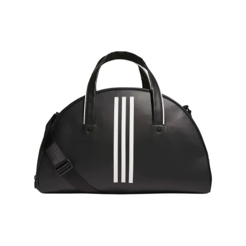 Adidas PU Boston Bag, Shoulder Bag, Crossbody Bag, Handbag Women's Black
