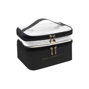 LONGYITANG Storage Bags Black Ecru Pink