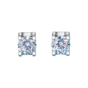 ME LUXE S925 Silver Stud Earrings Delicate And Versatile Fashion Unisex